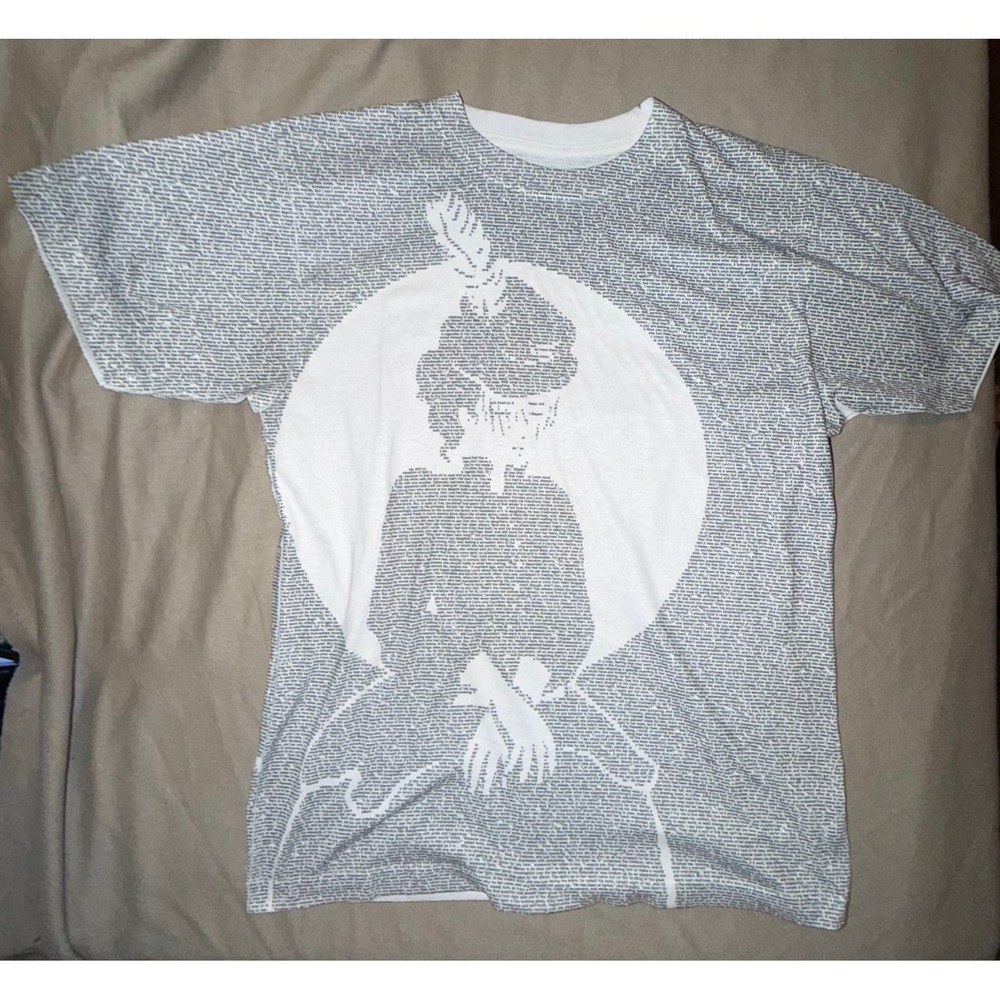 Litographs Anna Karenina Leo Tolstoy All Over Print T-Shirt Mens Large White L